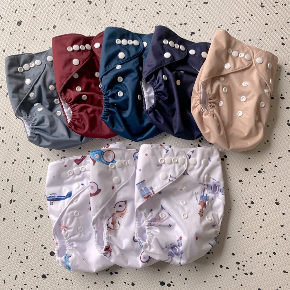 8 NWOT Nora’s Nursery cloth diaper covers